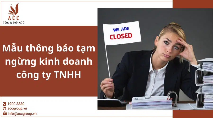 Mau Thong Bao Tam Ngung Kinh Doanh Cong Ty Tnhh