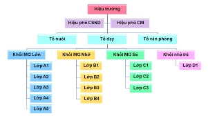 sơ đồ cơ cấu tổ chức trường mầm non